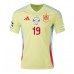 Spain Lamine Yamal #19 Replica Away Shirt Euro 2024 Short Sleeve